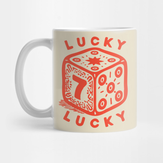 Lucky Number Seven Dice - Vintage Casino Game Graphic by TuncGK