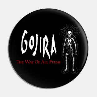 Skeleton With Metal Typography Pin