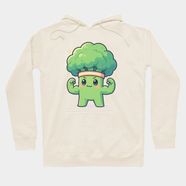 Strong Broccoli Shirt | Garden Therapy Collection by Leaf & Lee – Funny Fitness Veggie Tee for Positive Energy & Self Care Motivation Hoodie by Anne Lee