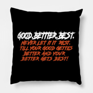Chicago Football Good Better Best Pillow