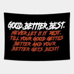 Chicago Football Good Better Best Tapestry
