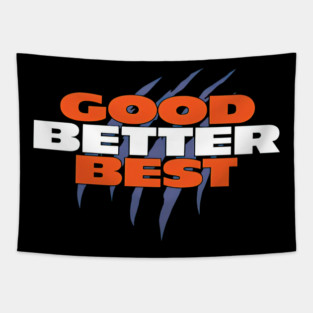 Good Better Best Chicago Bears logo double-sided Tapestry