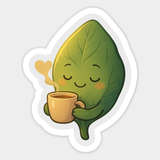 Cozy Spinach Shirt | Garden Therapy Collection by Leaf & Lee – Cute Plantcore Self Care Tee for Calm Energy & Mindful Living Magnet by Anne Lee