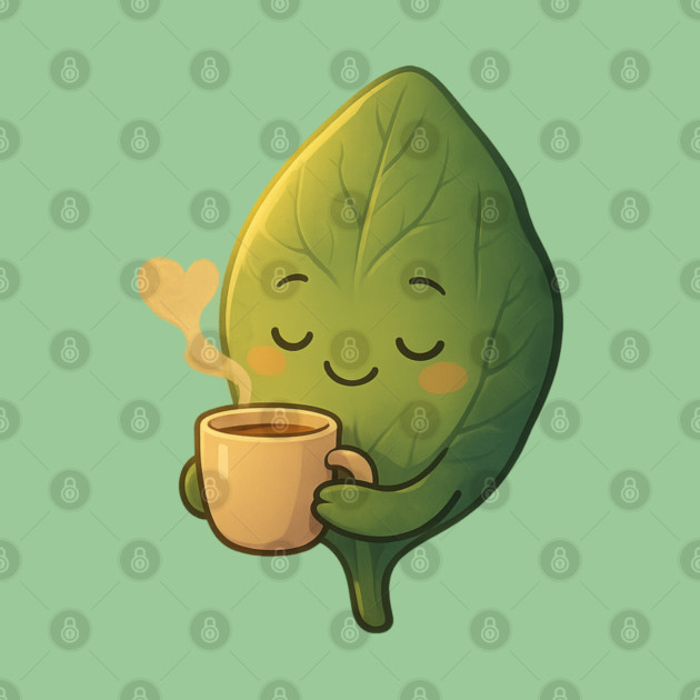 Cozy Spinach Shirt | Garden Therapy Collection by Leaf & Lee – Cute Plantcore Self Care Tee for Calm Energy & Mindful Living by Anne Lee