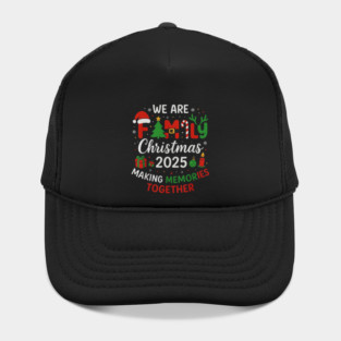 Colorful Christmas Family Typography 2025 Hat