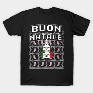 Buon Natale Italian Ugly Christmas Tree Italy T-Shirt