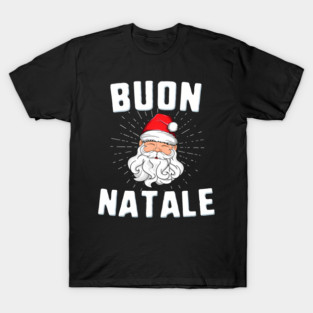 Buon Natale Italy Pride Santa Babbo Italian Christmas T-Shirt