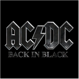 AC/DC Back in Black Australia PWR UP Tour 2025 Posters and Art