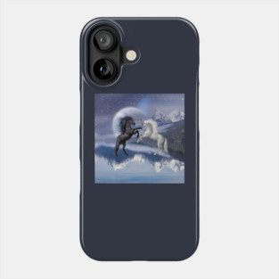 Horses and Moon Phone Case