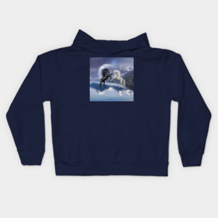 Horses and Moon Kids Hoodie
