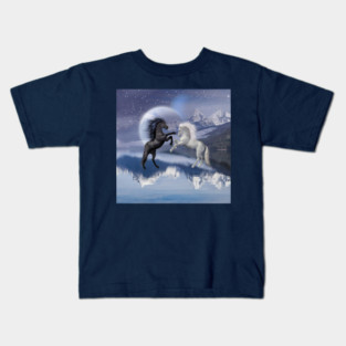 Horses and Moon Kids T-Shirt