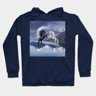 Horses and Moon Hoodie