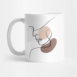 Abstract Woman Portrait Mug