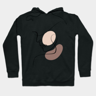 Abstract Woman Portrait Hoodie