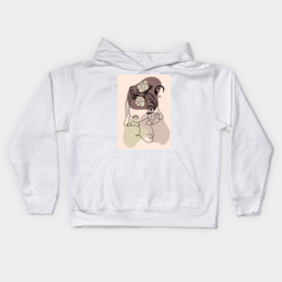 Abstract Woman Portrait Kids Hoodie