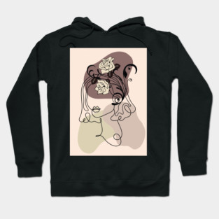Abstract Woman Portrait Hoodie
