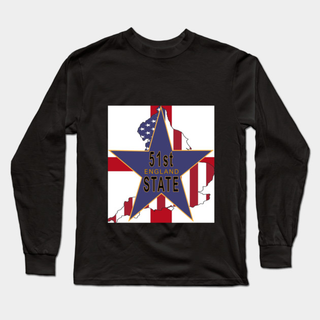 51st State of America Long Sleeve T-Shirt by Badsy