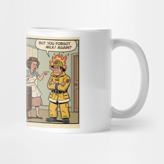 Always Fighting Fires… Just Different Ones | Funny Retro Firefighter Humor Design by  Shift Happens: Gear for the Ones Who Keep It Moving