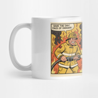 Always Fighting Fires… Just Different Ones | Funny Retro Firefighter Humor Design Mug