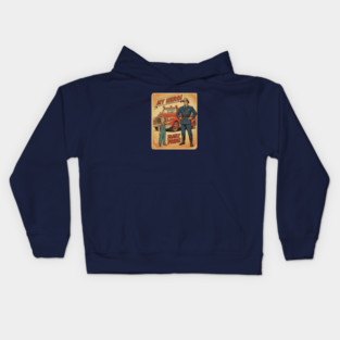 "My Dad’s a Firefighter — My Hero in Every Alarm!" Kids Hoodie