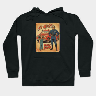 "My Dad’s a Firefighter — My Hero in Every Alarm!" Hoodie