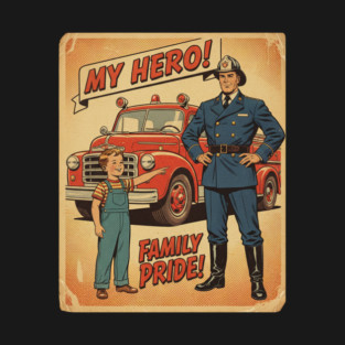 "My Dad’s a Firefighter — My Hero in Every Alarm!" T-Shirt
