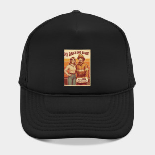 Proud Daughter of a Firefighter | Retro 70s Funny Family Design Hat