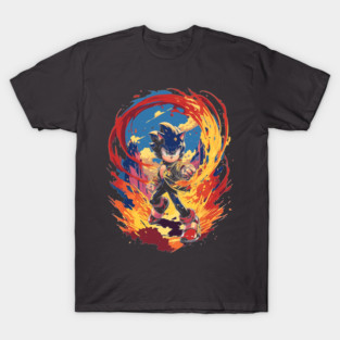 Green Hedgehog Hero Speed Force Dynamic Action T-Shirt