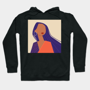Abstract Woman Portrait Hoodie