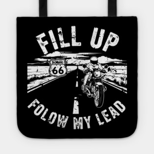 Fill Up Route 66 Motorcycle Riding Adventure Tote