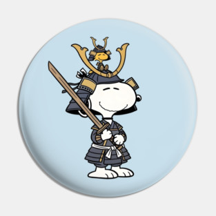 Samurai Snoopy and Woodstock Pin