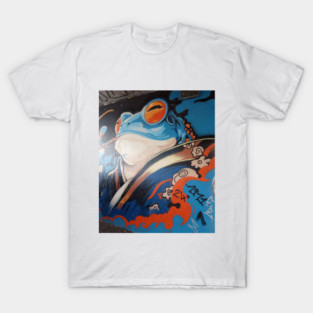 POP ART JAPANESE FROG GRAFFITI DESIGN T-Shirt