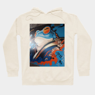 POP ART JAPANESE FROG GRAFFITI DESIGN Hoodie