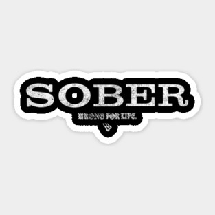 SOBER Sticker