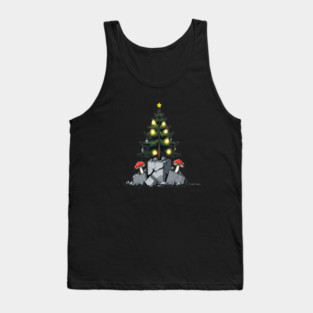 Post Apocalyptic Christmas Tree T-Shirt | Cozy End Of World Holiday Aesthetic Tank Top
