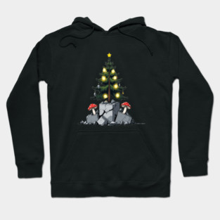 Post Apocalyptic Christmas Tree T-Shirt | Cozy End Of World Holiday Aesthetic Hoodie