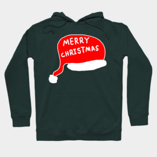 Merry Christmas - Santa Hat Hoodie