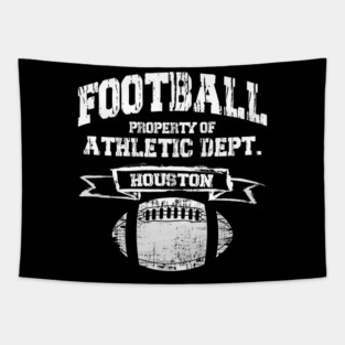 Houston Football Property Of Athletic Dept. Grunge Tapestry