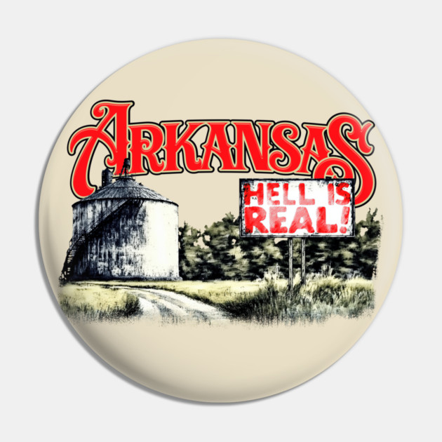 Arkansas Roadside Pin by rt-shirts
