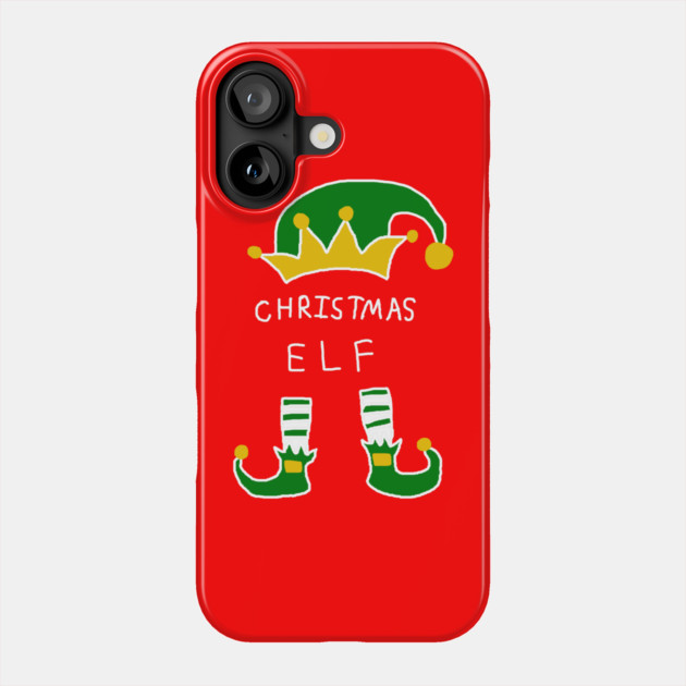 Christmas Elf Phone Case by Creatifly Graphic Tees