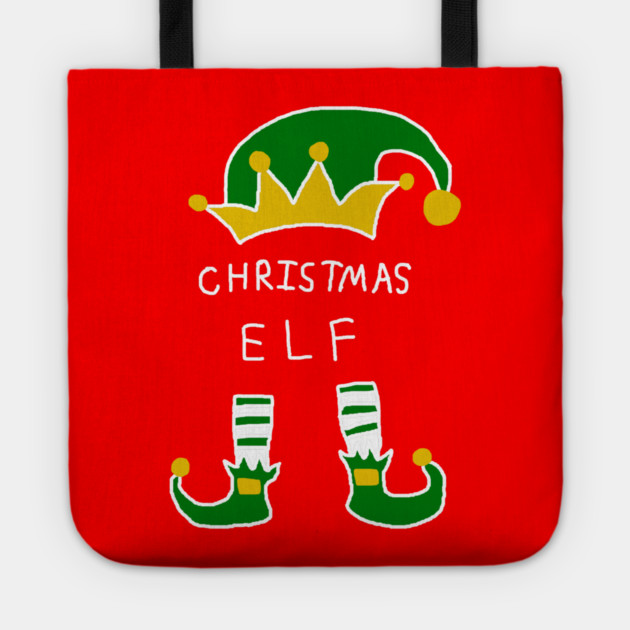 Christmas Elf Tote by Creatifly Graphic Tees