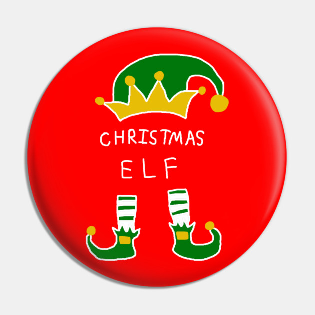 Christmas Elf Pin by Creatifly Graphic Tees