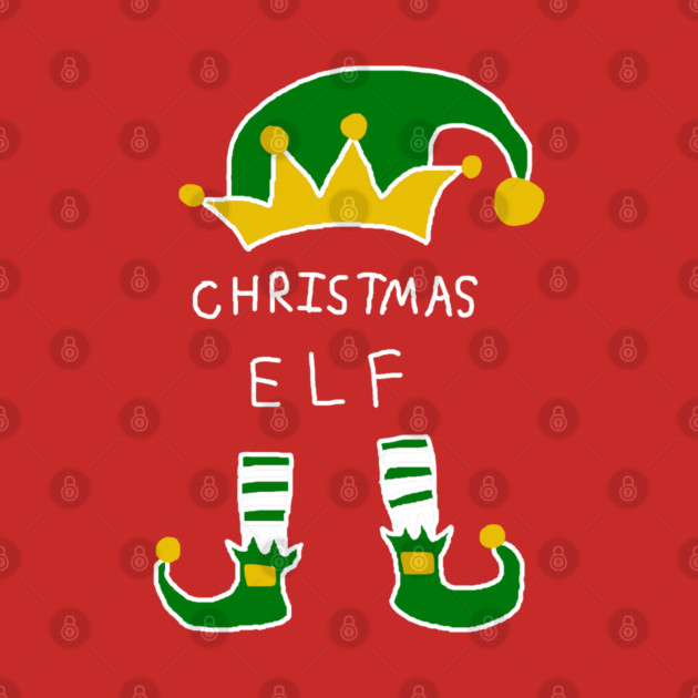 Christmas Elf by Creatifly Graphic Tees