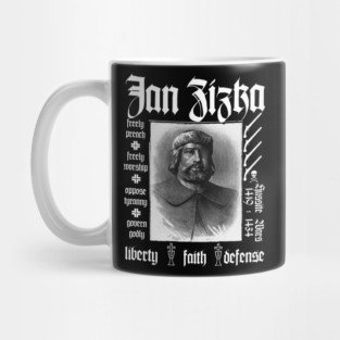 Jan Zizka one eyed warrior of Bohemian Pro-Protestant Faith black Mug