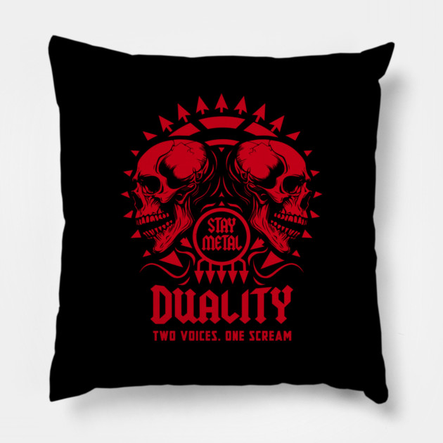 DUALITY Pillow by artslaves