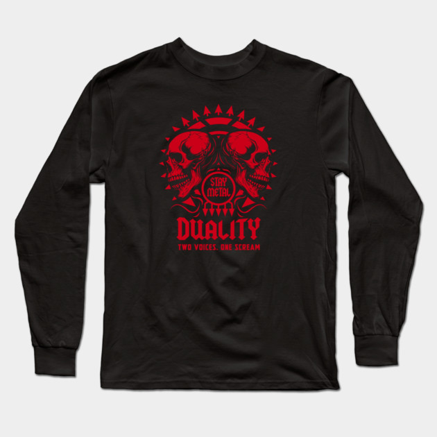 DUALITY Long Sleeve T-Shirt by artslaves