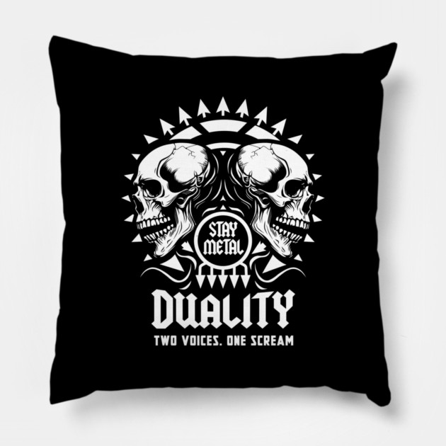 DUALITY Pillow by artslaves