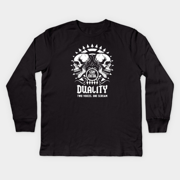 DUALITY Kids Long Sleeve T-Shirt by artslaves