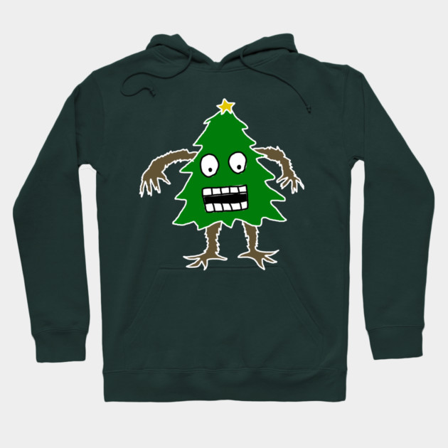 Christmas Tree Man Hoodie by Creatifly Graphic Tees