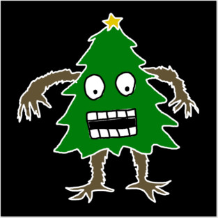Christmas Tree Man Posters and Art